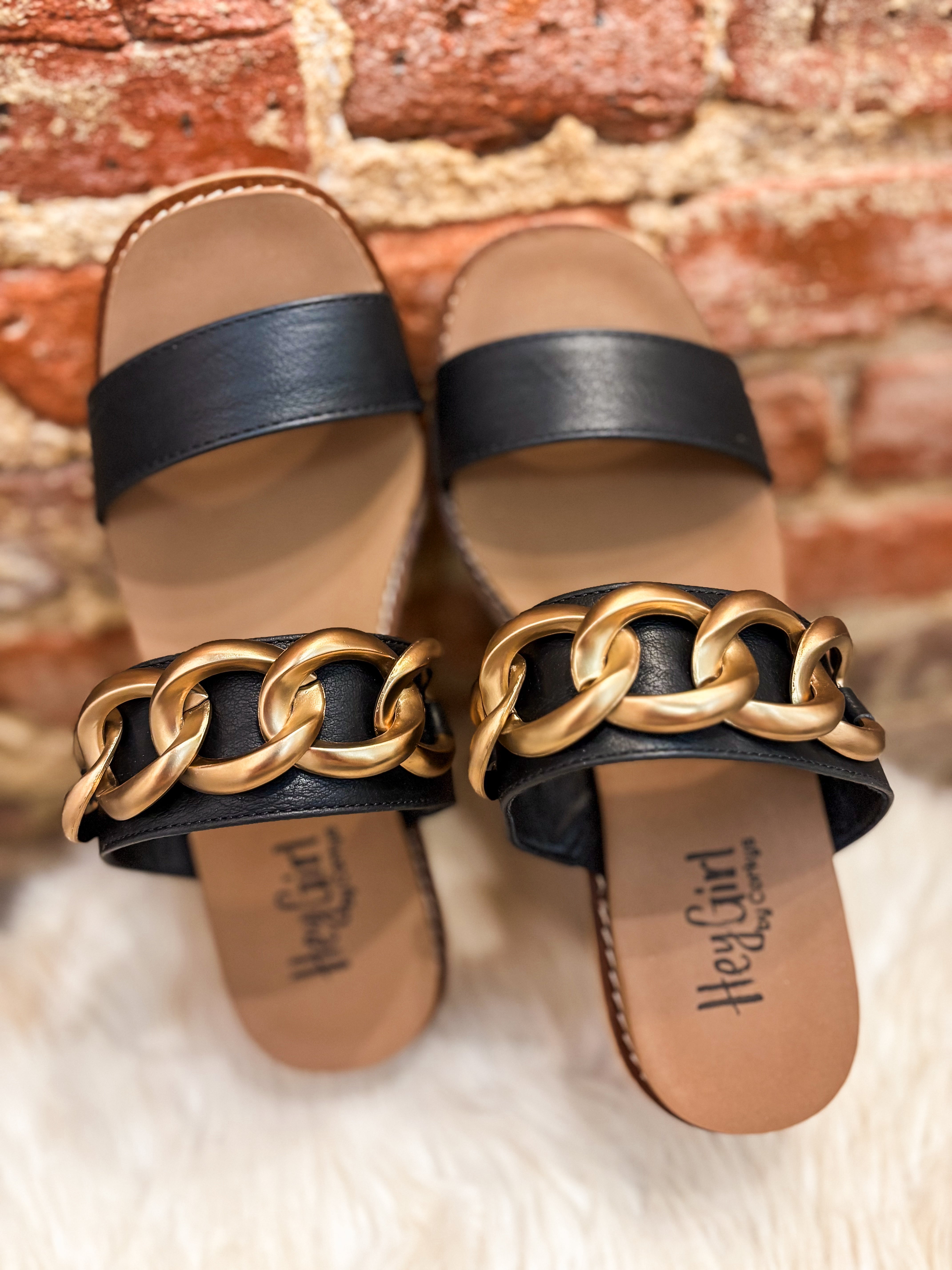 On Vacay Black Corkys Wedge