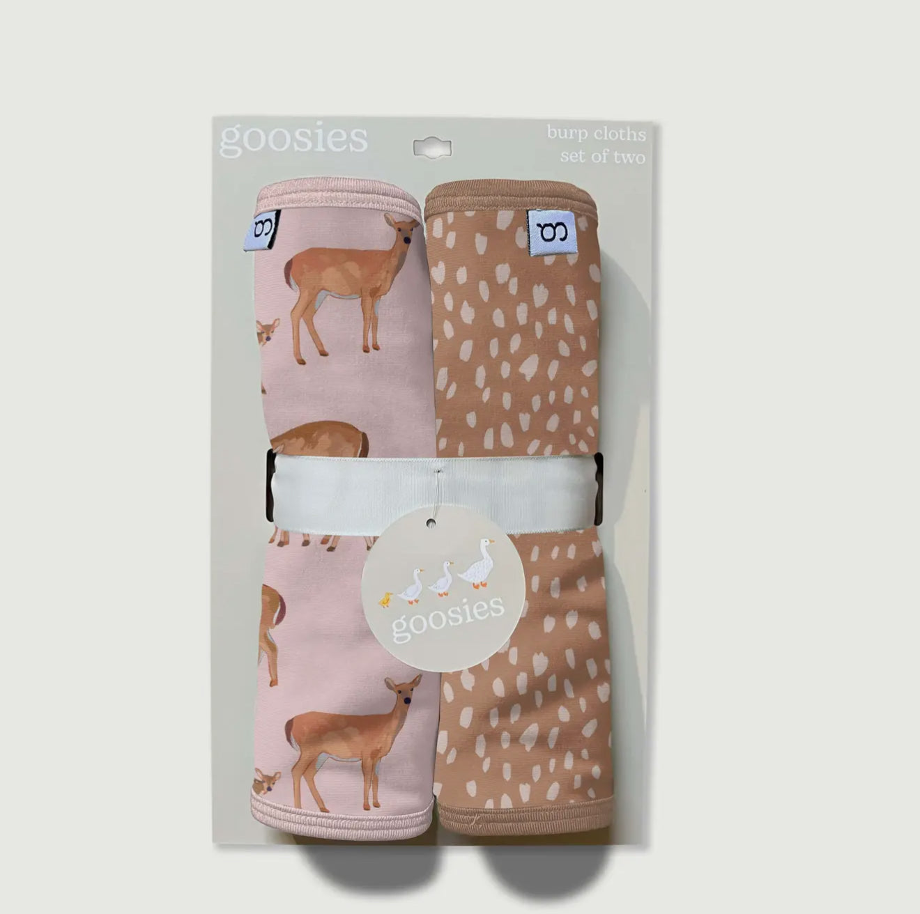 Goosies Does & Fawns Burp Cloth Set