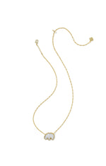 Load image into Gallery viewer, Elephant Gold Short Pendant Necklace.
