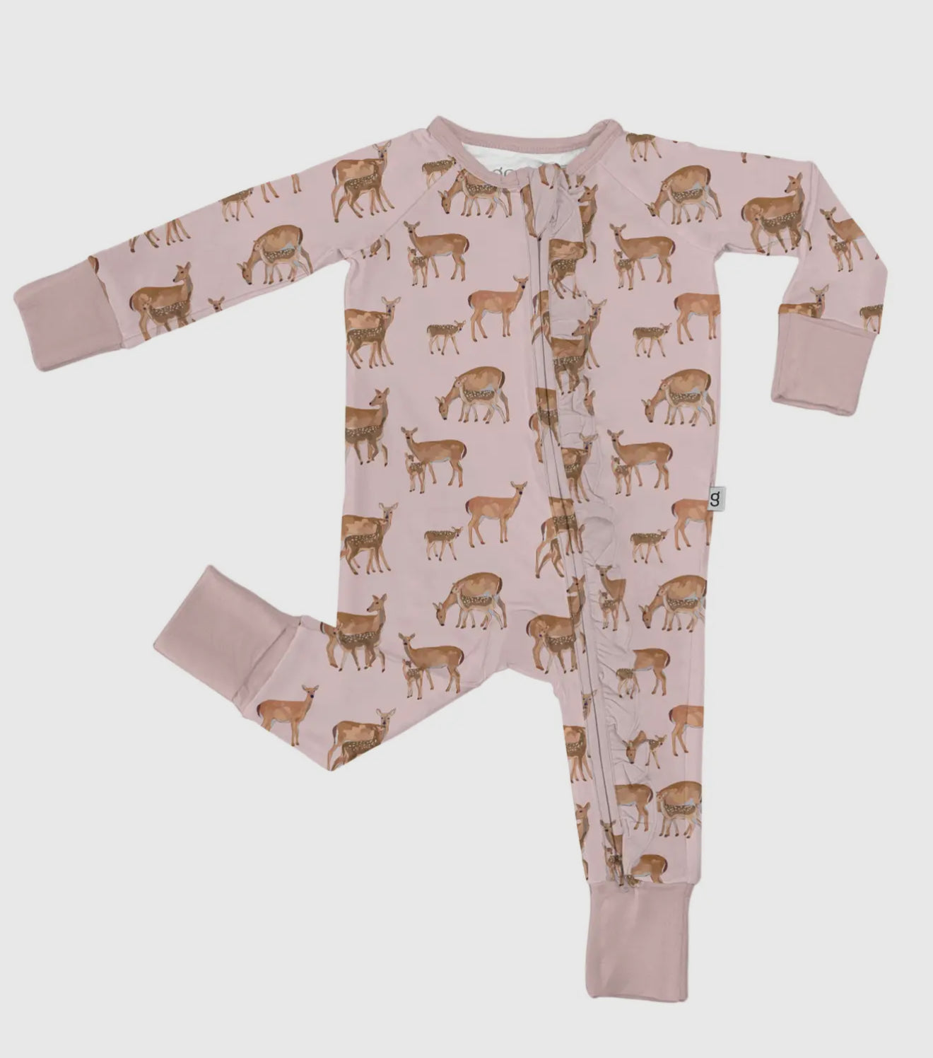 Does & Fawns Soft Long Sleeve Zip Pjs