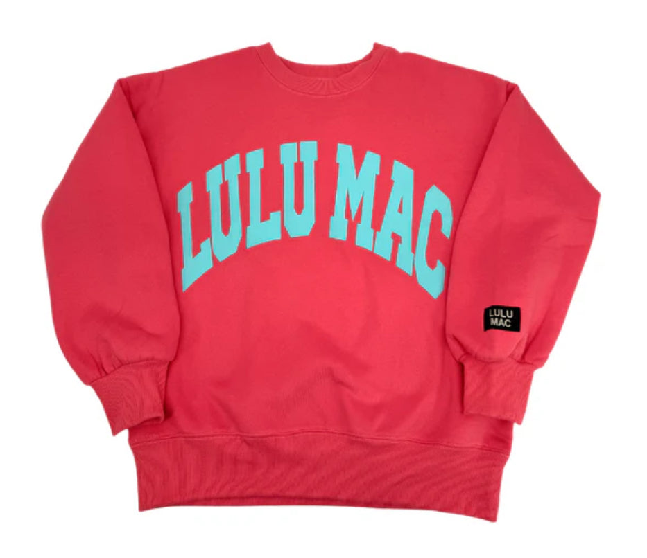 Lulu Mac Sweatshirt Coral/Mint - Coral/Mint