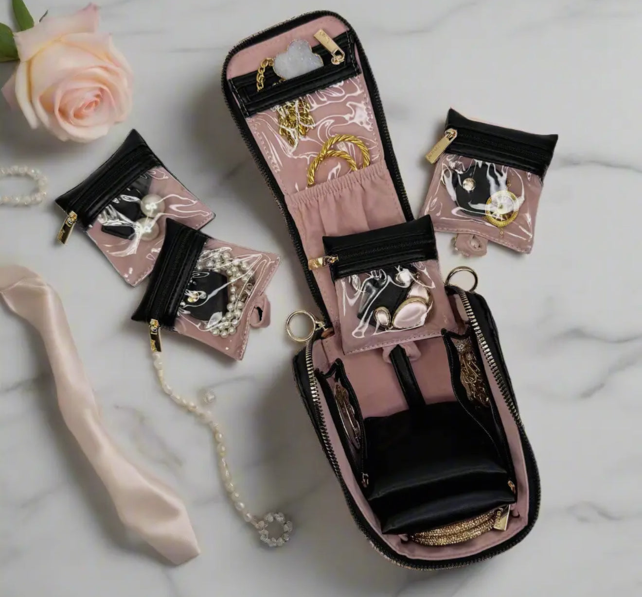 Train Jewelry Case - Timeless Quilted