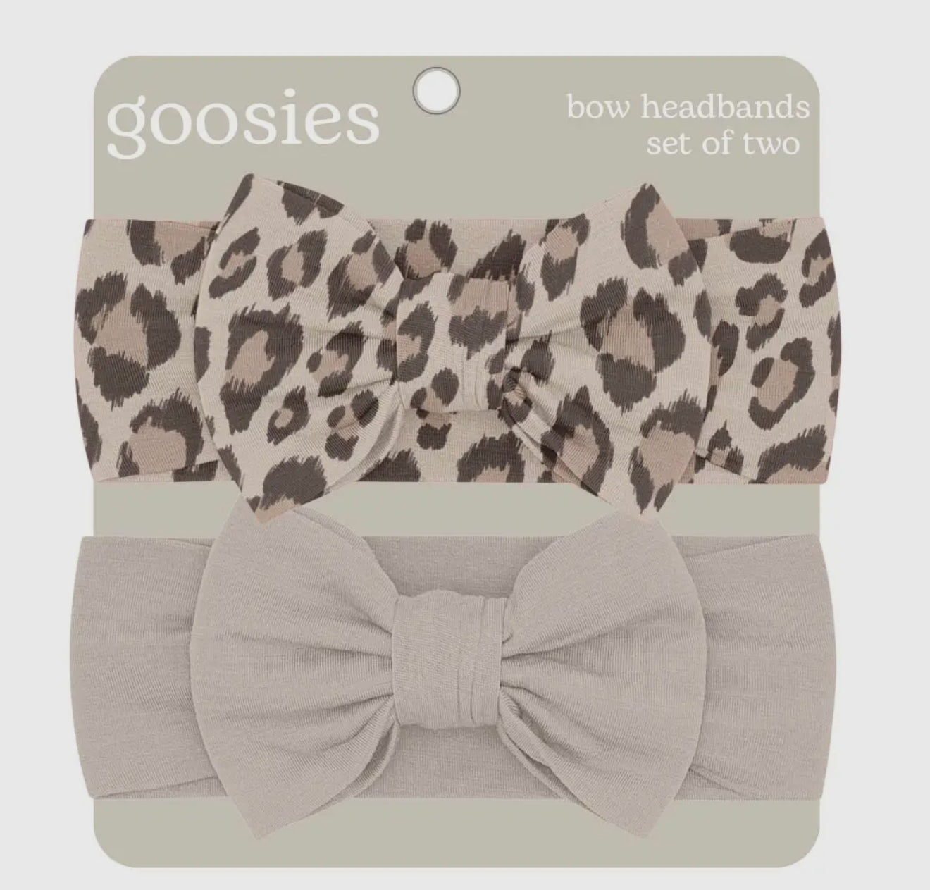 Goosies Leopard Bow Headband Set