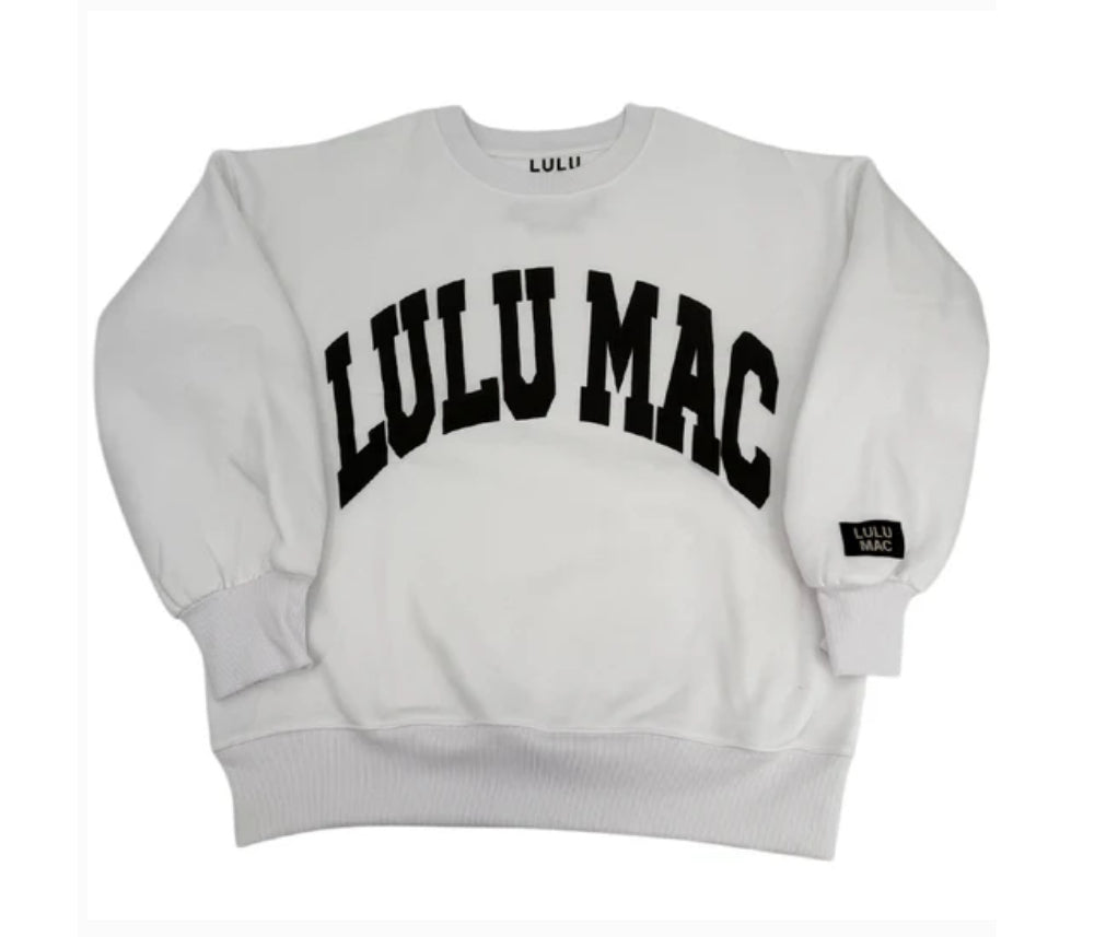 Lulu Mac White/Black Sweatshirt