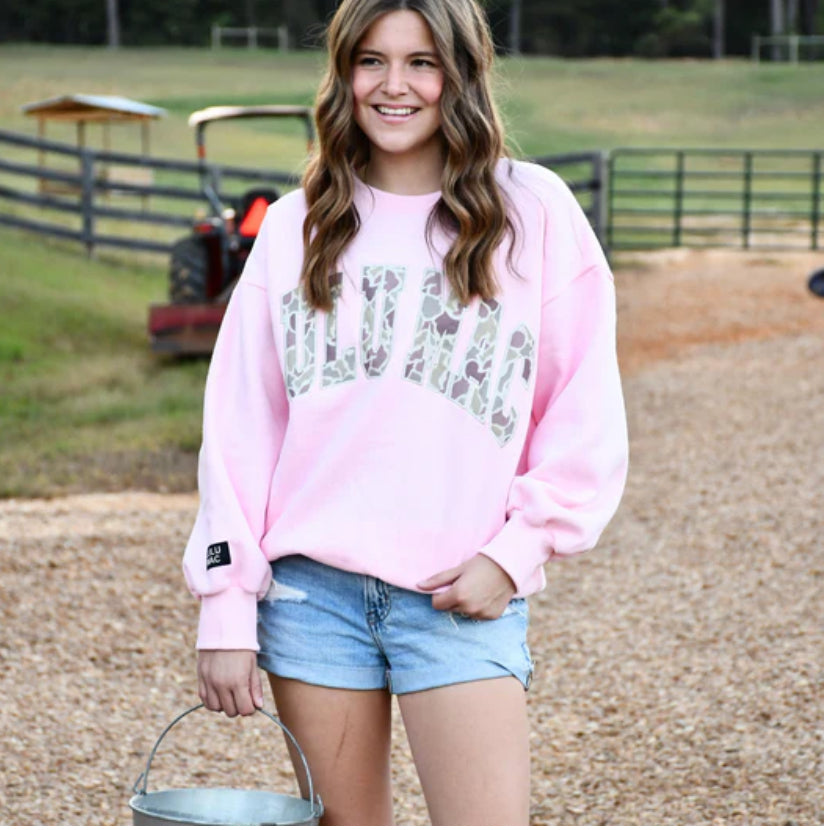 Lulu Mac Pink Camo Sweatshirt