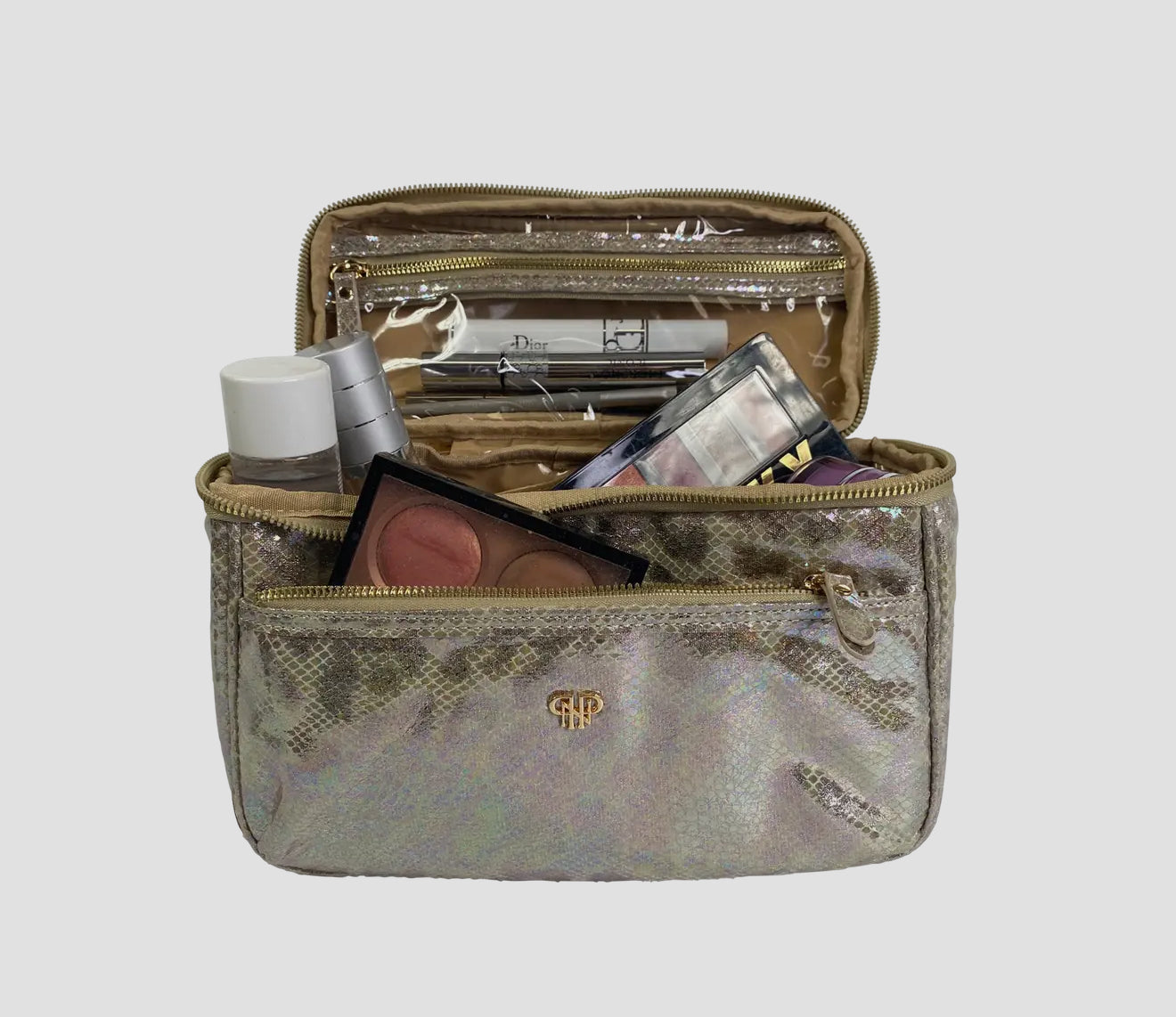 Classic Train Case - Glimmer Leopard