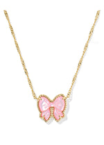 Load image into Gallery viewer, Kendra Scott Haley Blush Bow Short Pendant Necklace

