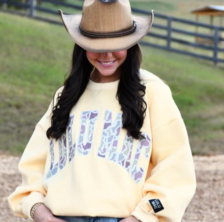Lulu Mac Camo Butter Sweatshirt