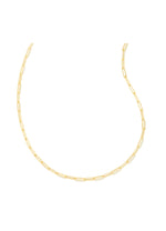 Load image into Gallery viewer, Courtney Paperclip Gold Necklace
