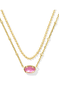 Emilie Multistrand Gold Azalea Illusion Necklace