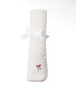 Load image into Gallery viewer, Goosies Tickled Pink Bows Embroidered Blanket
