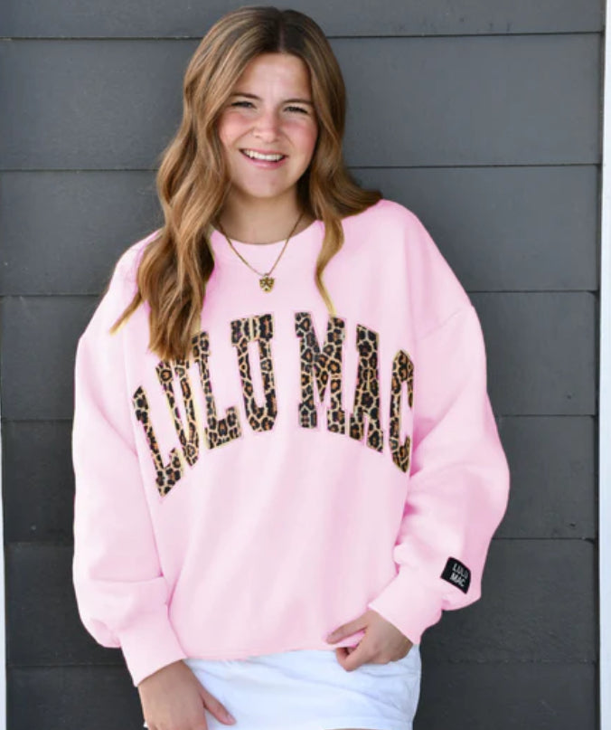 Lulu Mac Pink Leopard Sweatshirt
