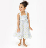 Load image into Gallery viewer, Angel Dear Lovely Lemons Smocked
Ruffle Sundress with
Bloomer
