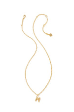 Load image into Gallery viewer, Crystal Letter M Gold Pendant Necklace
