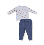 Load image into Gallery viewer, Angel Dear Football Field Goal Raglan Sweatshirt + Jogger Set
