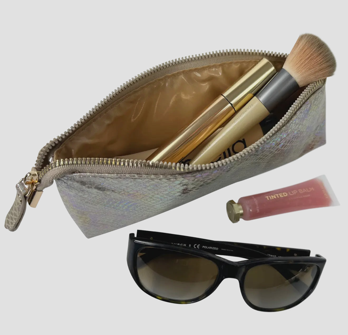 Sleek Stash Go-To-Case - Glimmer Leopard