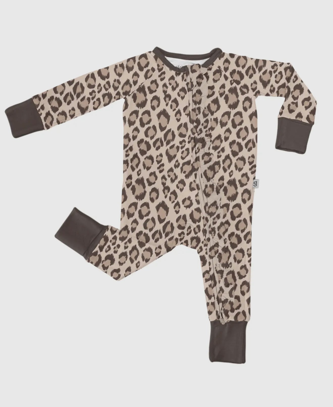 Soft Leopard Zip Convertible Pjs