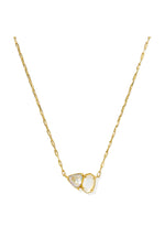 Load image into Gallery viewer, Tatum Neutral Mix Gold Pendant Necklace
