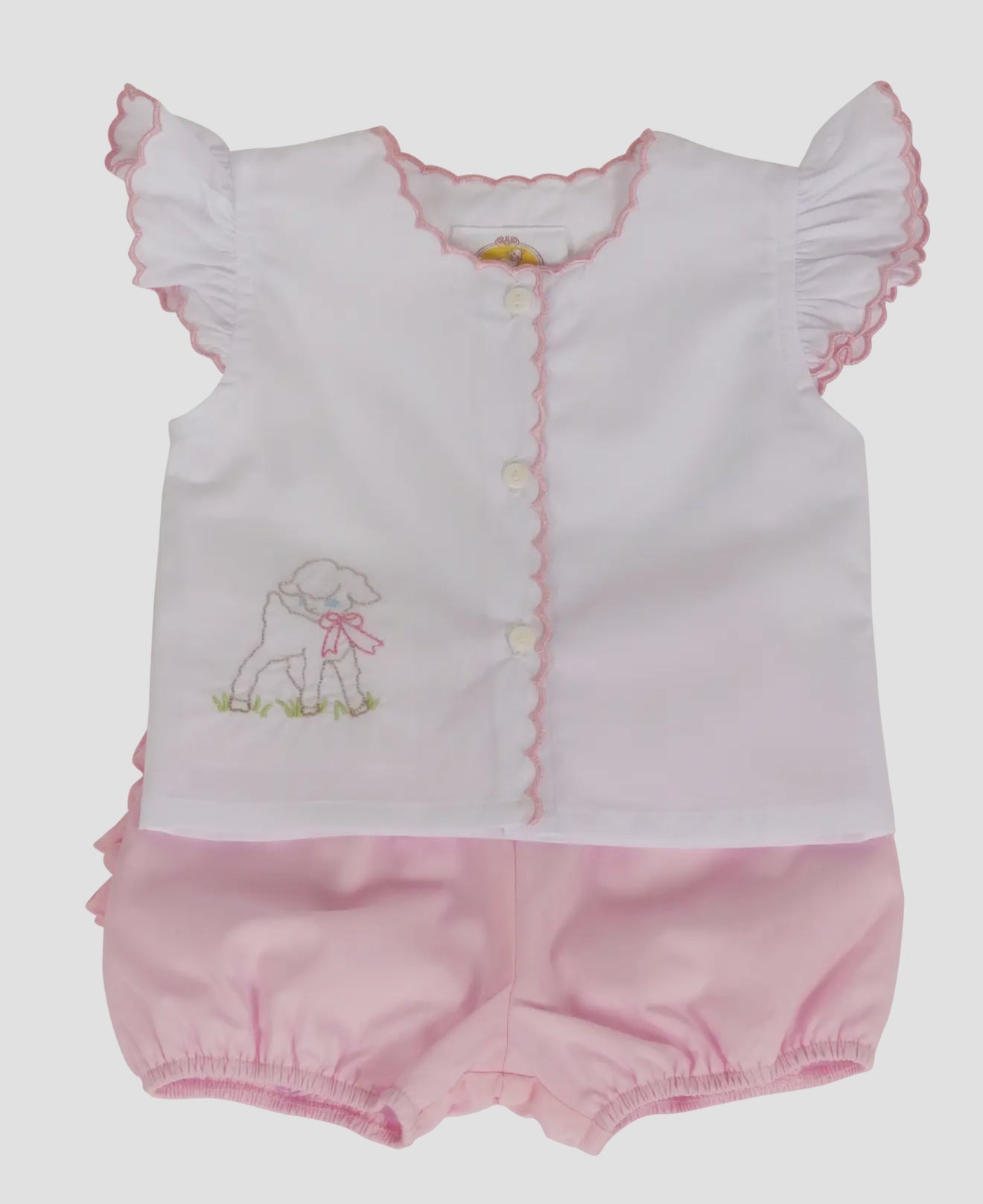 Diaper Cover Set: Pink Lamb