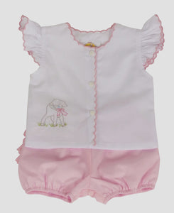Diaper Cover Set: Pink Lamb