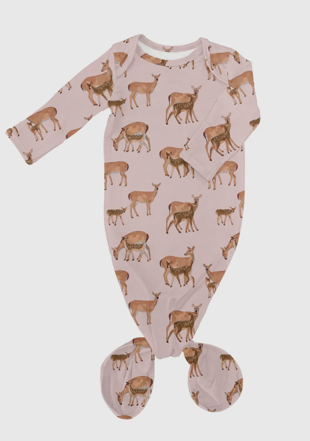 Goosies Knotted Does and Fawns Infant Gown