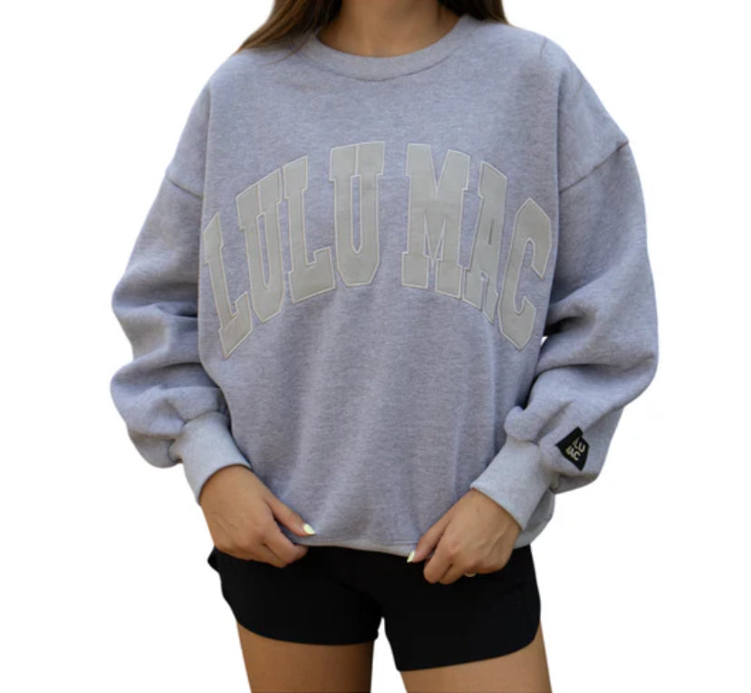 Lulu Mac Light Grey Mono Sweatshirt