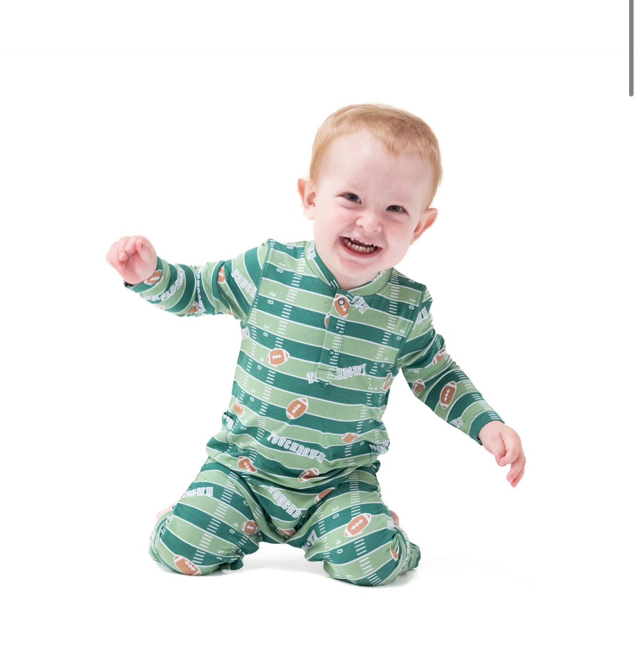 Angel Dear Football Field - Glow in the Dark Uni Romper