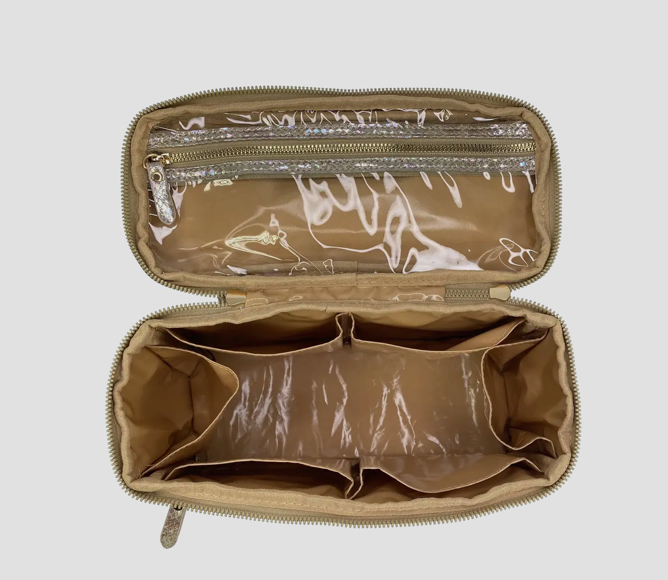 Classic Train Case - Glimmer Leopard