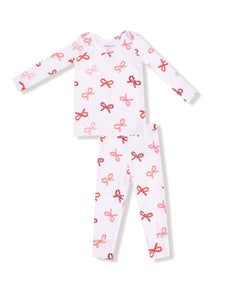 Angel Dear Candy Cane Bows - Loungewear Set