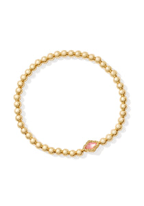 Abbie Azalea Illusion Gold Beaded Stretch Bracelet