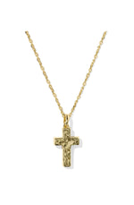 Load image into Gallery viewer, Blush Cross Gold Pendant Necklace
