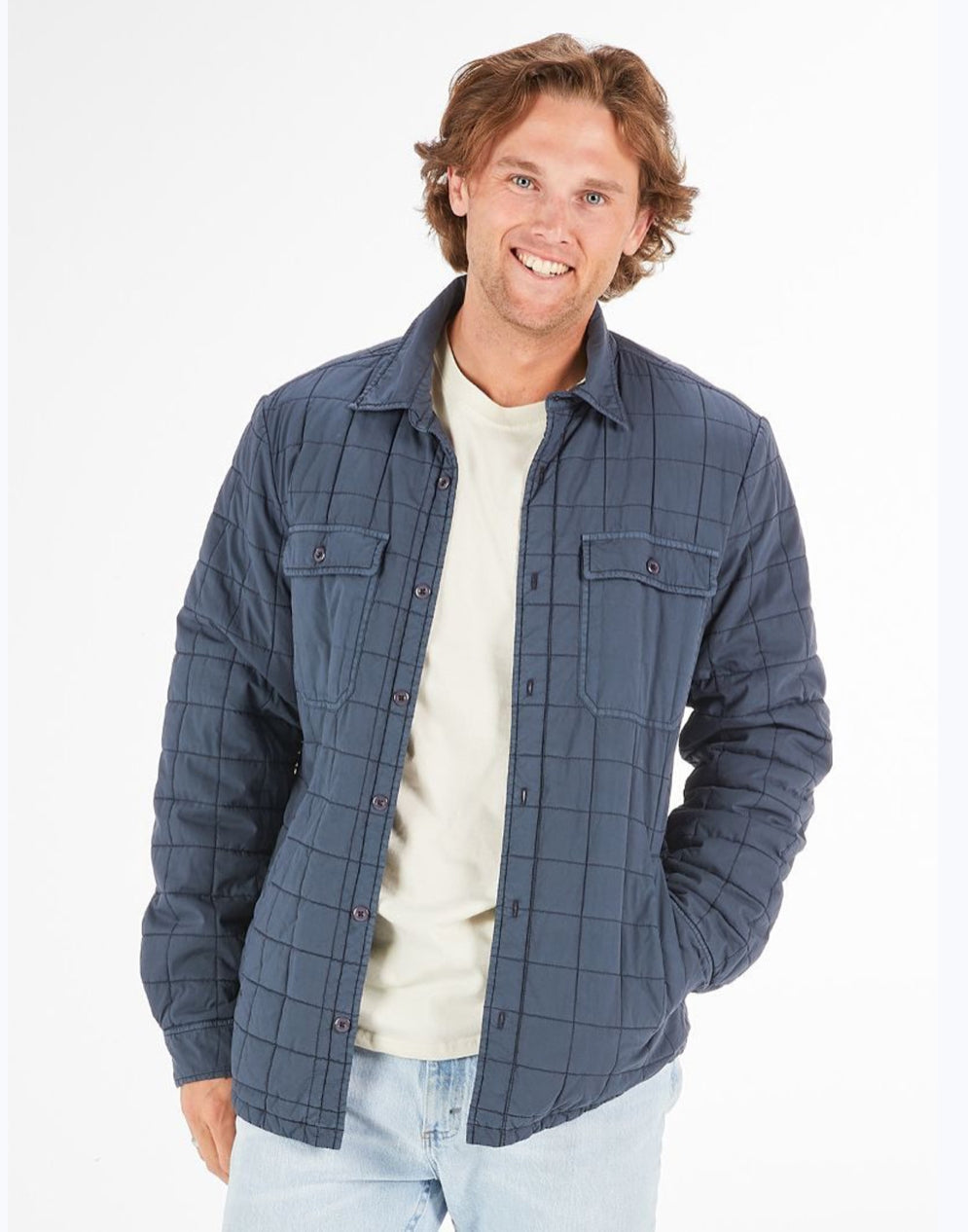 Simply Southern Hunter Navy Shacket