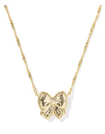 Load image into Gallery viewer, Kendra Scott Haley Blush Bow Short Pendant Necklace
