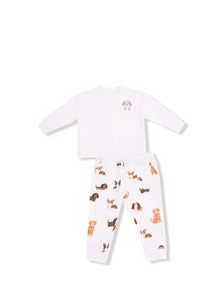 Angel Dear French Terry Best Friend Dogs Sweatshirt and Jogger Set