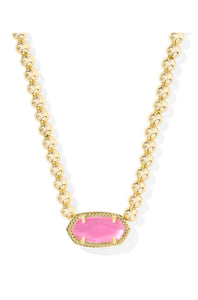 Elisa Gold Azalea Illusion Beaded Necklace