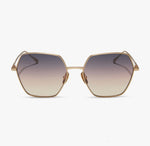 Load image into Gallery viewer, Harlowe - Brushed Gold Twilight Gradient Diff Eyewear
