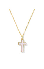 Load image into Gallery viewer, Blush Cross Gold Pendant Necklace
