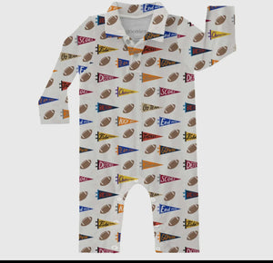 Goosies Football Polo Romper