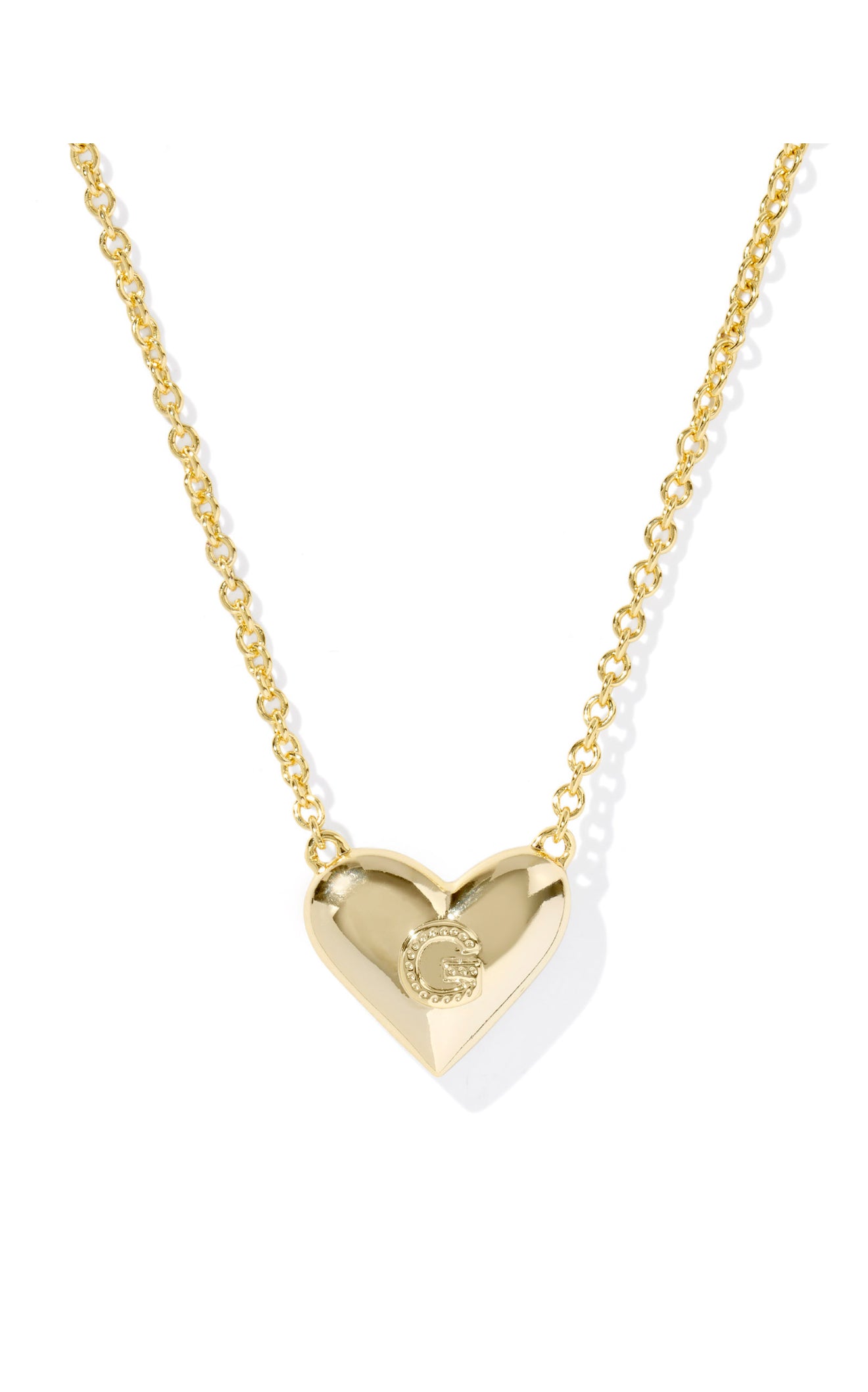 Kendra Scott Heart Letter G Short Pendant Necklace