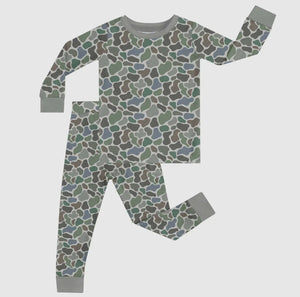 Long Sleeve Pebble Camo Toddler Pjs