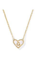 Load image into Gallery viewer, Kendra Scott Heart Letter G Short Pendant Necklace
