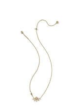 Load image into Gallery viewer, Anya Ivory Flower Gold Pendant Necklace
