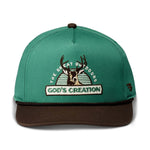 Load image into Gallery viewer, Burlebo Cap - God's Creation - Green &amp; Brown Bill
