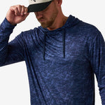 Load image into Gallery viewer, Burlebo Performance Hoodie - Marsh Camo - Navy
