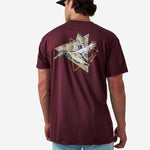 Load image into Gallery viewer, Burlebo Short Sleeve Tee - Pintail Triangle Duck - Maroon
