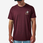 Load image into Gallery viewer, Burlebo Short Sleeve Tee - Pintail Triangle Duck - Maroon
