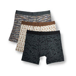Load image into Gallery viewer, Burlebo Boxer Briefs - Classic Deer Camo, Digi Camo Navy, Flying Mallards Green
