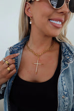 Load image into Gallery viewer, LUXE CROSS NECKLACE
