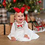 Load image into Gallery viewer, Paty Knit  Dress with Swiss Wreath Trim Collar
