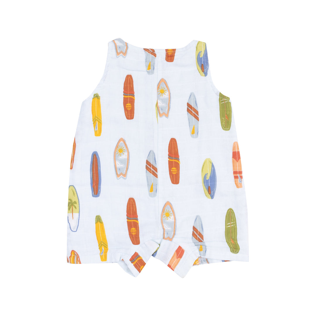 Angel Dear Sleeveless Vintage Surfboard Romper Shortie